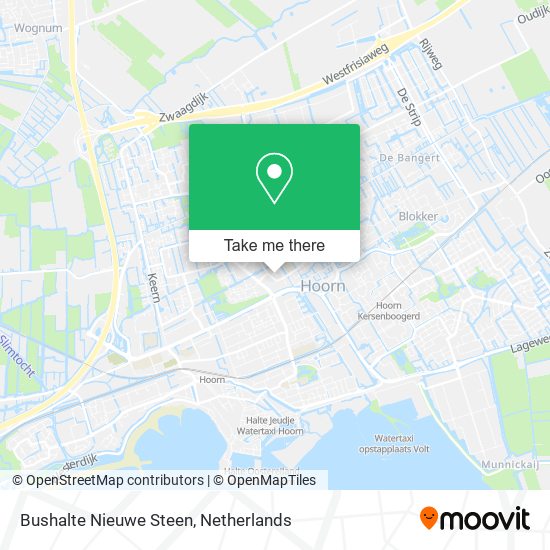 Bushalte Nieuwe Steen map