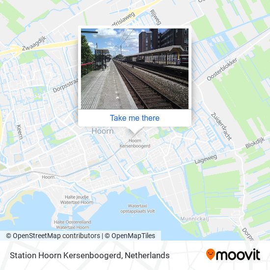 Station Hoorn Kersenboogerd Karte