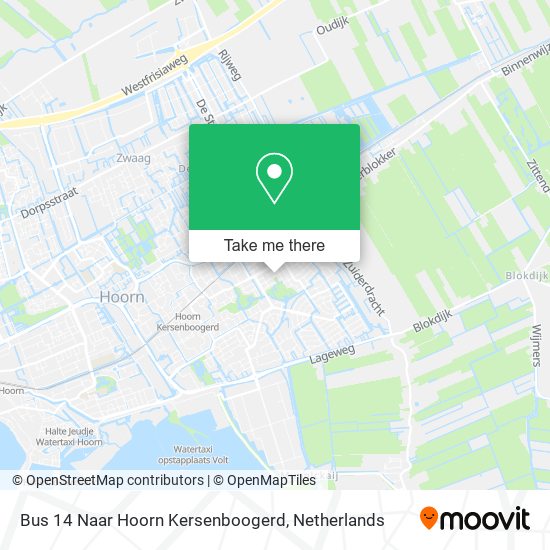 Bus 14 Naar Hoorn Kersenboogerd map