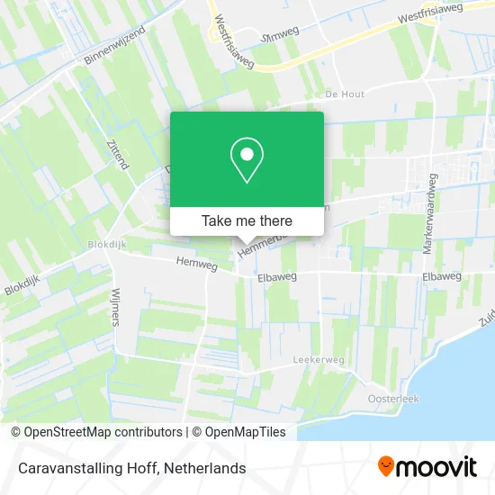 Caravanstalling Hoff map