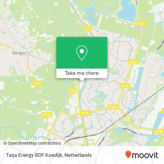 Taqa Energy BDF Koedijk map