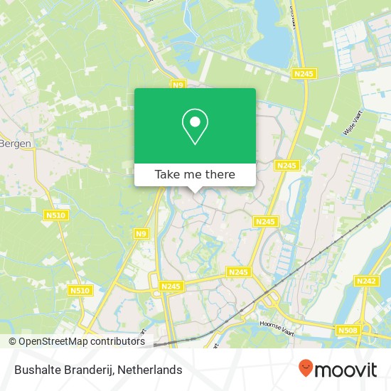 Bushalte Branderij map