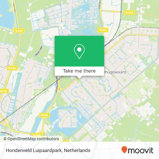 Hondenveld Luipaardpark map