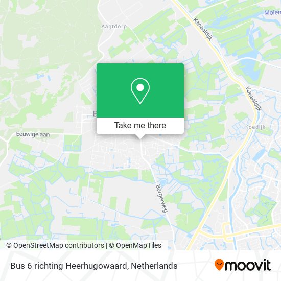 Bus 6 richting Heerhugowaard Karte