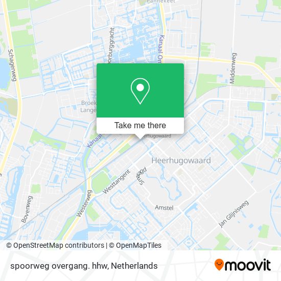 spoorweg overgang. hhw map
