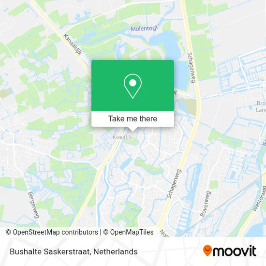 Bushalte Saskerstraat map