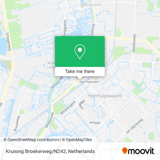 Kruising Broekerweg/N242 map