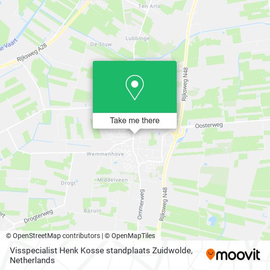 Visspecialist Henk Kosse standplaats Zuidwolde map