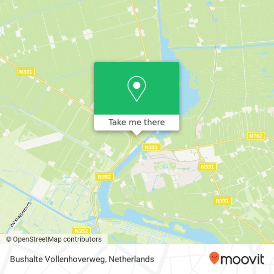 Bushalte Vollenhoverweg map