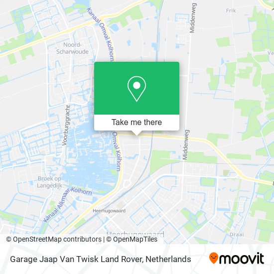 Garage Jaap Van Twisk Land Rover map