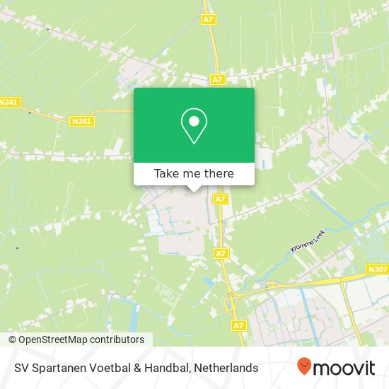 SV Spartanen Voetbal & Handbal map