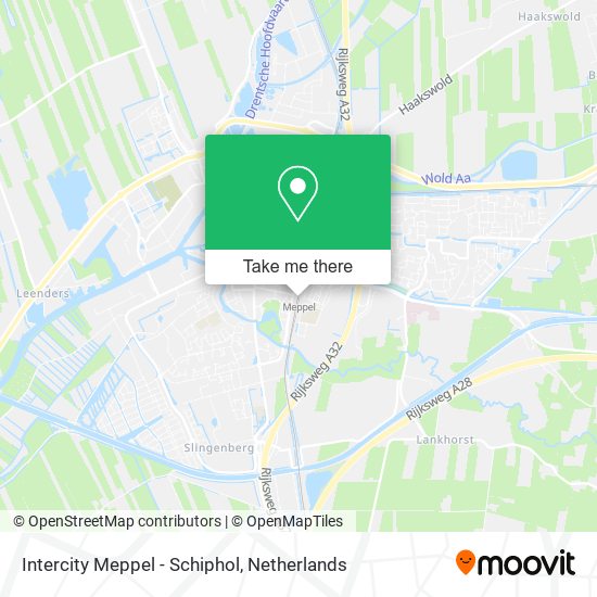 Intercity Meppel - Schiphol Karte