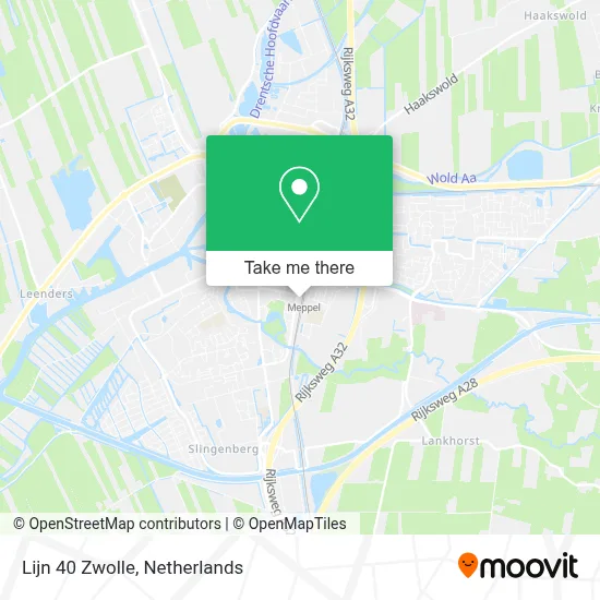 Lijn 40 Zwolle map