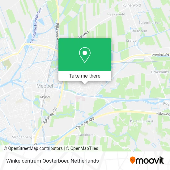 Winkelcentrum Oosterboer map