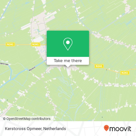 Kerstcross Opmeer map