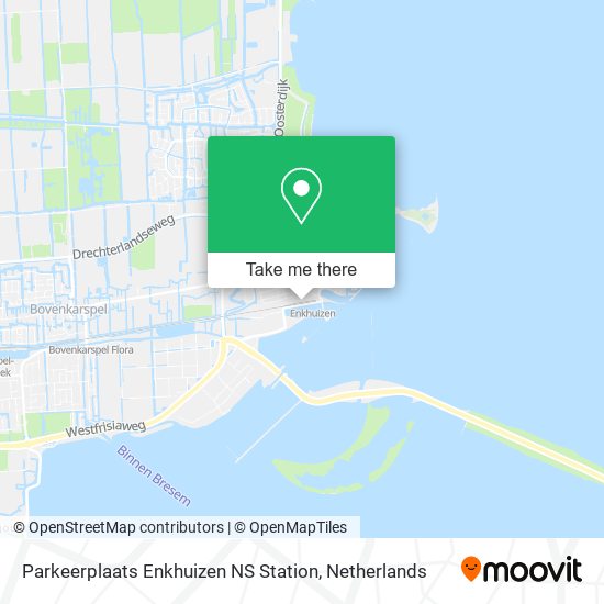 Parkeerplaats Enkhuizen NS Station map