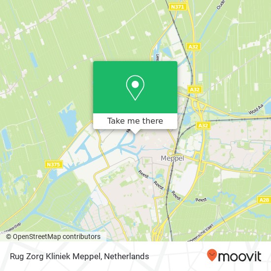 Rug Zorg Kliniek Meppel map
