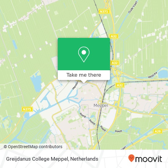 Greijdanus College Meppel map