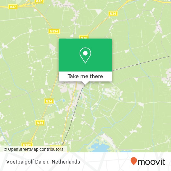 Voetbalgolf Dalen. map