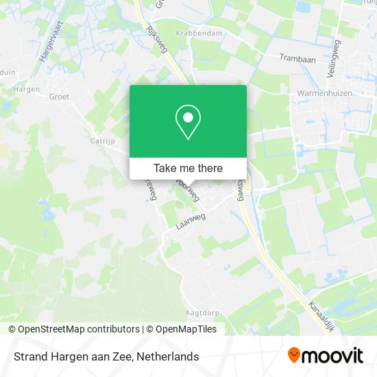 Strand Hargen aan Zee map