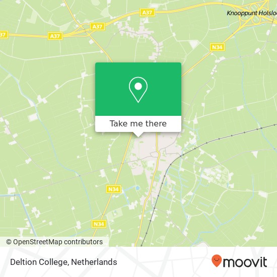 Deltion College map