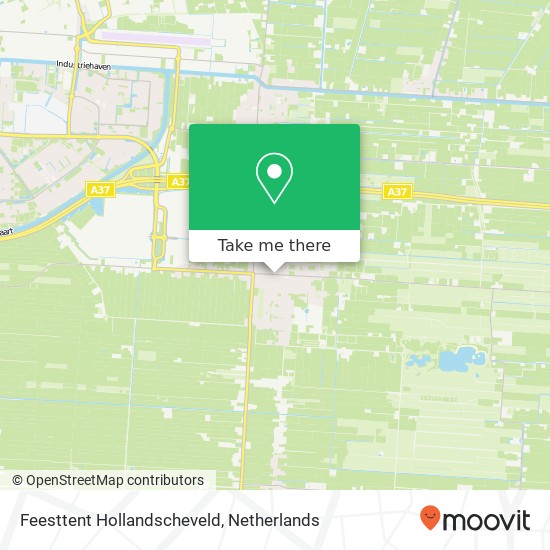 Feesttent Hollandscheveld map