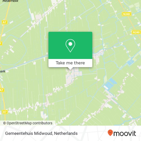 Gemeentehuis Midwoud map