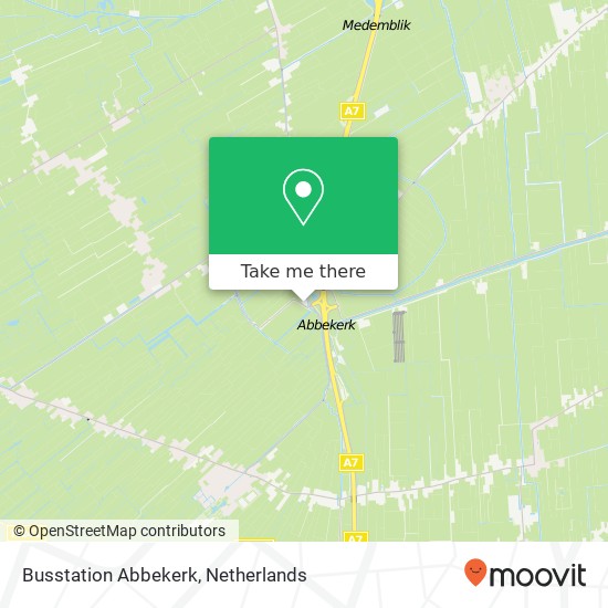 Busstation Abbekerk map