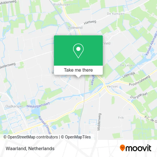 Waarland Karte