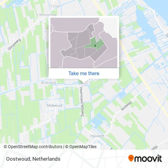 Oostwoud map