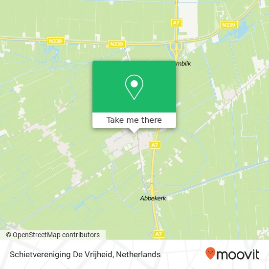 Schietvereniging De Vrijheid Karte