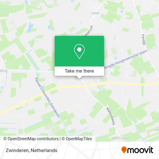 Zwinderen map