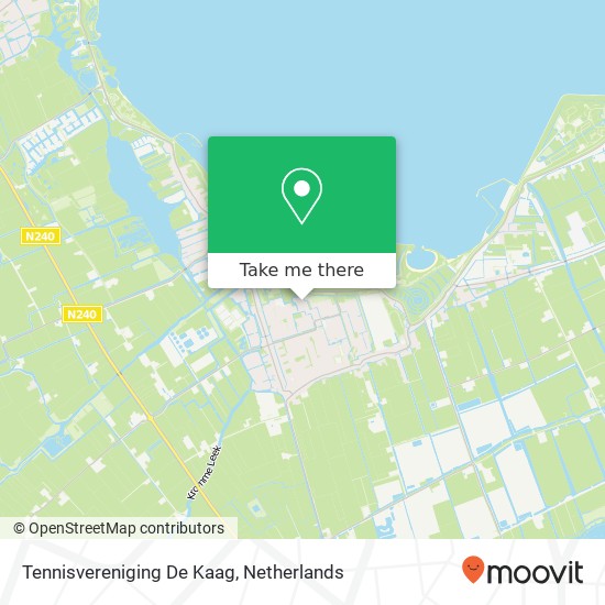 Tennisvereniging De Kaag Karte