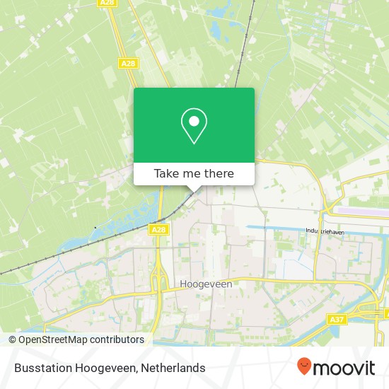 Busstation Hoogeveen map