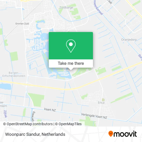 Woonparc Sandur map