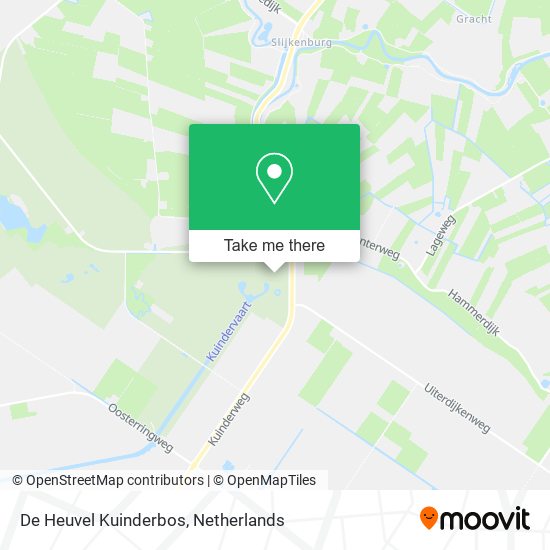 De Heuvel Kuinderbos map