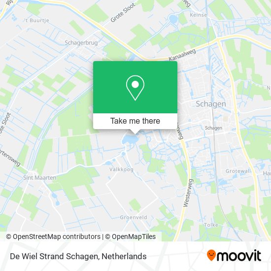 De Wiel Strand Schagen map