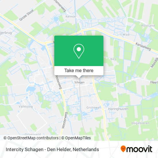 Intercity Schagen - Den Helder map