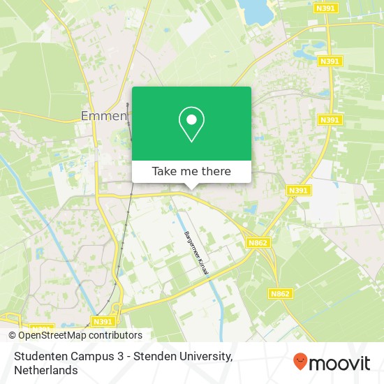 Studenten Campus 3 - Stenden University map