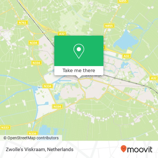 Zwolle's Viskraam Karte