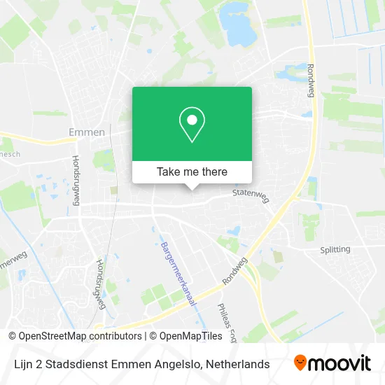 Lijn 2 Stadsdienst Emmen Angelslo map