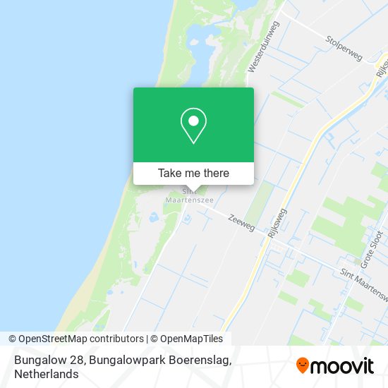 Bungalow 28, Bungalowpark Boerenslag map