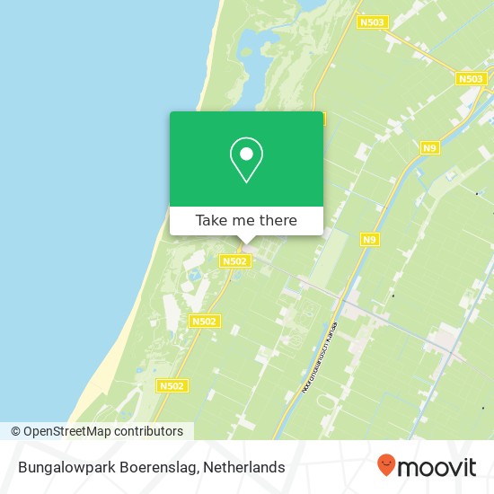 Bungalowpark Boerenslag map