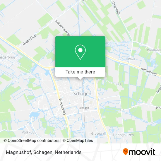 Magnushof, Schagen map