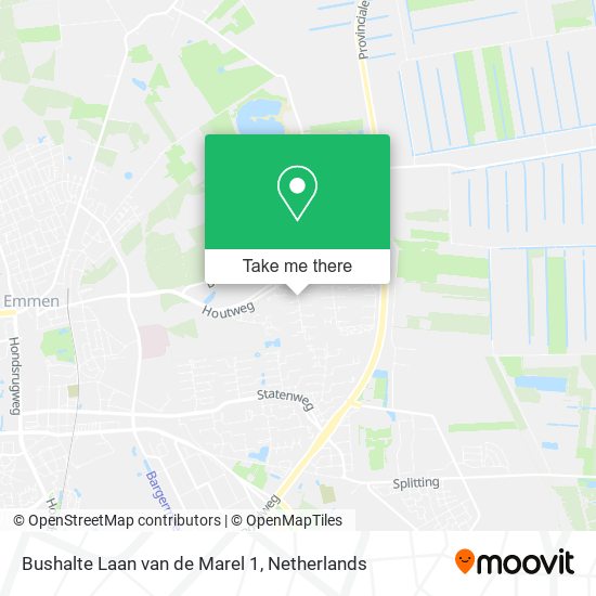 Bushalte Laan van de Marel 1 map