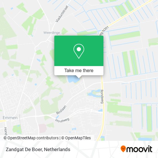 Zandgat De Boer map