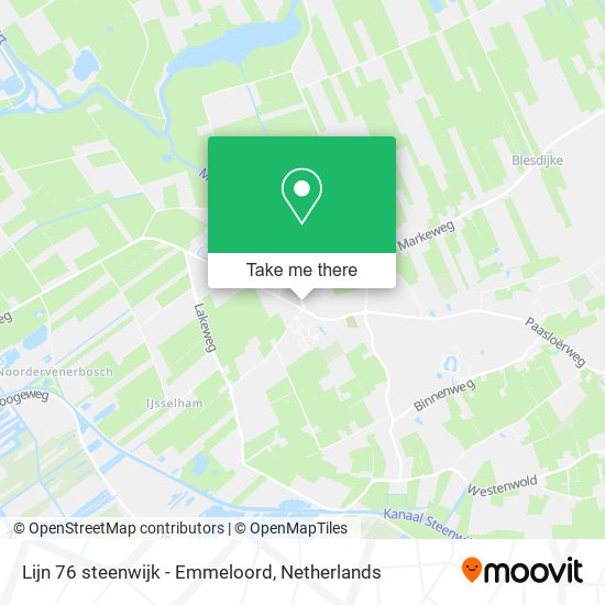 Lijn 76 steenwijk - Emmeloord map