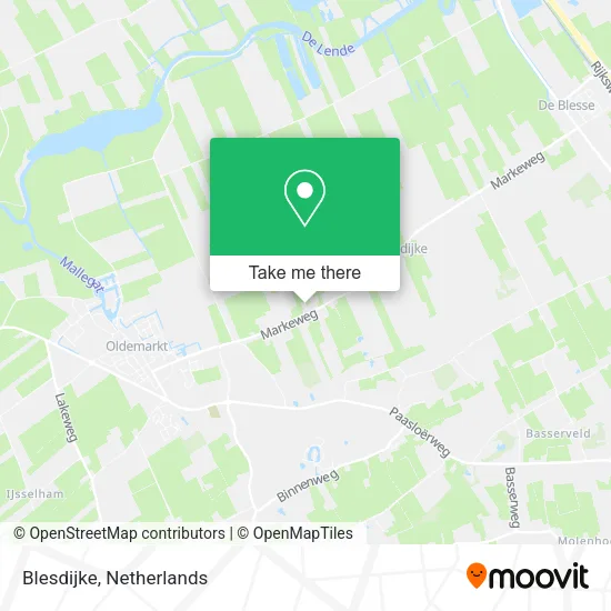 Blesdijke Karte
