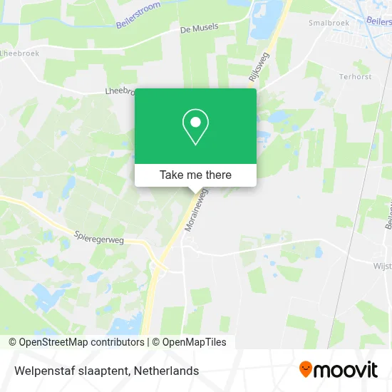 Welpenstaf slaaptent map