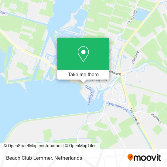 Beach Club Lemmer map